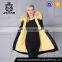 Factory Direct Wholsale Designer Fur Long Coat With Big Fur Hood