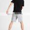 Grey color regular cotton men sports shorts