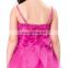 Grace Karin Spaghetti Straps Flower Girl Princess Deep pink Pageant Party Dress CL010406-2