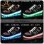 2016 New men's fashion sneakers black running shoes male lighted casual shoes LED glow shoes with OEM logo Free samples