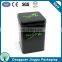 BK01 Custom printed black food grade square tea metal tin box for packaging