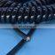 spiral retractable coil network cat5e patch cable Low Voltage Flexible Retractable Spiral Spring Coiled Cable