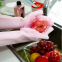 Custom Silicone Brush Scrubber Gloves Heat Resistant For Dish Wash