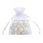 100 White Organza Bags 4x6 Inch Sheer Fabric Wedding Favor Bags With Drawstring