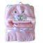 baby blanket cute  bath soft flannel fleece boys and girls hood blanket