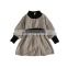 Children's clothing ins girls dress 2020 autumn children's long-sleeved waist houndstooth skirt