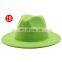 20colors New Manufacture hot sell new design woolen wide brim jazz fashion autumn winter fedora hats men women's fedora hat cap
