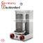 Germany Gas Shawarma Doner Kebab Machine Gyro bbq rotating Grill with 2 Burner Vertical Broiler