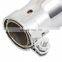 Cafe Racer 20" Chrome Motorcycle Muffler Exhaust Modified Silencer Pipe For Harley Dyna