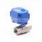 12v 24v 110v 220v stainless steel brass 2 two way electric motorized ball valve BSP NPT ball electric drain valve