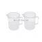 Measuring Jug 250-1000mL Graduated Beaker Clear White Plastic Cup