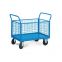 Flatbed trolley static pull sound Trailer plastic logistics folding handling site warehouse turnover distribution tool car