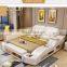 Smart Multi functional genuine leather bed 1.8 m double bed massage wood beds
