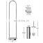 High quality single standing stainless steel household toilet brush and roll paper holder toilet cleaning accessories