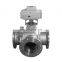 COVNA 4-Way Flange Type Water Automatic Motorized Electric Ball Valve 3 inch