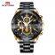 VA VA VOOM 2321 Military Gentlemen Quartz Movement Wrist Watch Stainless Steel Hollow Out Wristwatches Quartz Watches