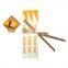 Disposable Dark Brown Color Carbonized Bamboo Chopsticks Tensoge Sticks with Personal Paper Sleeve