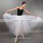 dancing skirt long, classic ballet dress, white dance dress, modern dance dress
