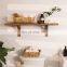 Direct selling water hyacinth grass woven tray Hand-Woven Wicker Baskets, Water Hyacinth Storage Baskets with Wooden Handles