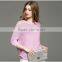 2016 hot selling bat sleeve hollow pattern round collar loose wool sweater with bat long sleeve