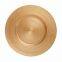 Factory Directly Wholesale Green Colored Flat Glass Charger Plate Tray For Wedding Event Decoration