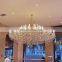 Customized Luxury Banquet Hall Maria Theresa Candle K9 Crystal Chandelier For Wedding Decor
