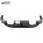 F87 M2 Carbon Fiber V Style Rear Diffuser With LED Light For BMW M2 F87 Rear Bumper Lip