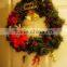 Artificial Green Leaf Made Christmas Swag with Candle for Window Decoration