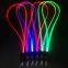 Promotion School Gift Glow LED Light up Necklace Custom logo LED Keychain Lanyard
