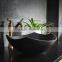 Natural Black Marble Bathroom Stone Sink For Indoor