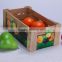 unique painted storage fruits/vegetable storage wooden box / wooden crate for home, shop, market
