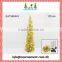 Set of green pop-up tinsel christmas tree