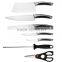 BLACK HANDLE STAINLESS STEEL 8PCS KITCHEN KNIFE SET
