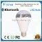 High Brightness music flashing RGBW Bluetooth e27 led bulb,smart timer E14/E27/E26 wifi led bulb