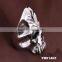 Punk rock skeleton skull hang ring in zinc alloy, mens jewelry