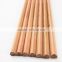 2014popular yiwu pencil factories HB 7inch dip tip natural wood triangle pencil with logo available