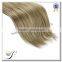 Hot selling Top quality 100% human hair clip in hair extension