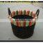 100% pure manual straw stock basket