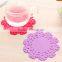 wholesale wedding kit bulk light tea cup drink coaster/silicone rubber anti-slip beer mat/custom soft pvc coasters