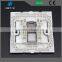 86*86mm ethernet wall plate, rj45 faceplate network white color