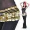 Belly Dance Gold Coins Hip Scarf,BellyQueen