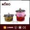 2016 NOBO new design stainless steel pot with glass lid