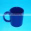 Ceramic dark blue porcelain glaze mug for coffee