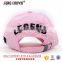 custom embroidery cotton pink baseball cap