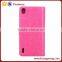  china supplier smart phone leather flip case for huawei p7 luxury