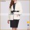 Wholesale New Style White And long Winter Fashion Women Coat With Belt