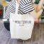 Hot sale special design printed natural cotton canvas shopping bag
