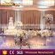 banquet crystal stainless steel frame glass top square wedding cake table