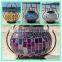 Asian decoration metal solar glass mosaic hurricane lantern decorative