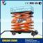 Heavy Duty not portable Travelling Electric Hydraulic Scissor Lift Table